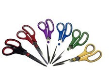 6-Pack 8" Stainless Steel All-Purpose Scissors for Crafts  Office Use NEW