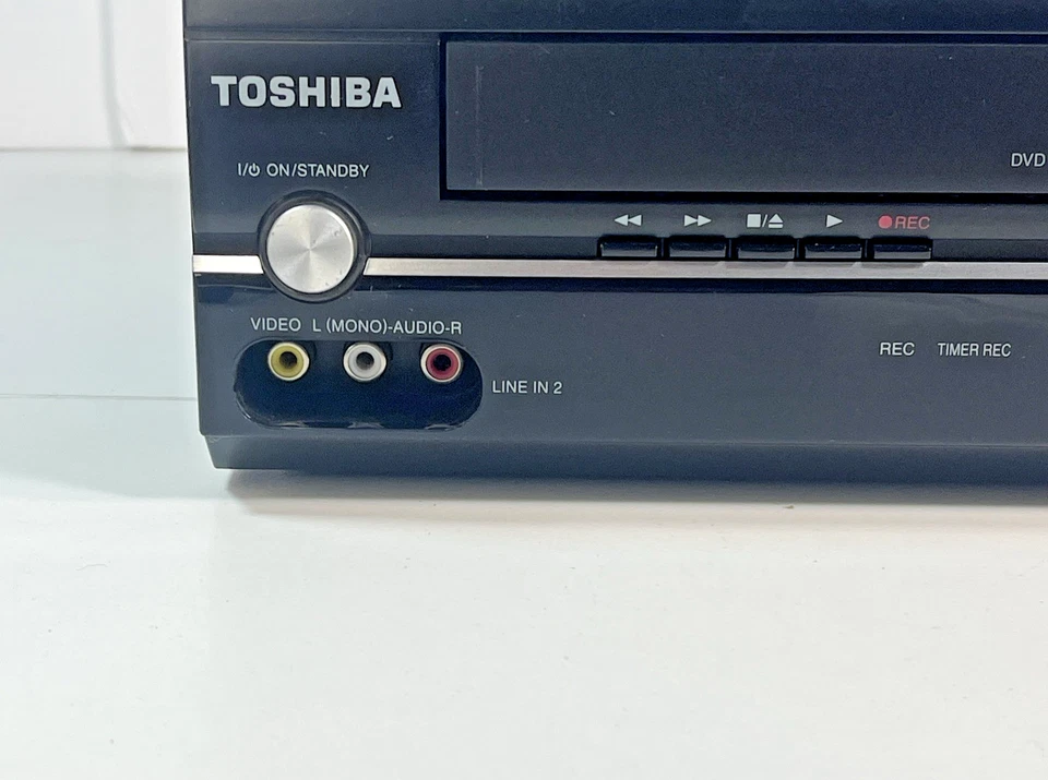 Toshiba DVD VCR player de vídeo SD-V296 VHS VCR combo - funciona sem controle remoto - Imagem 3 de 4