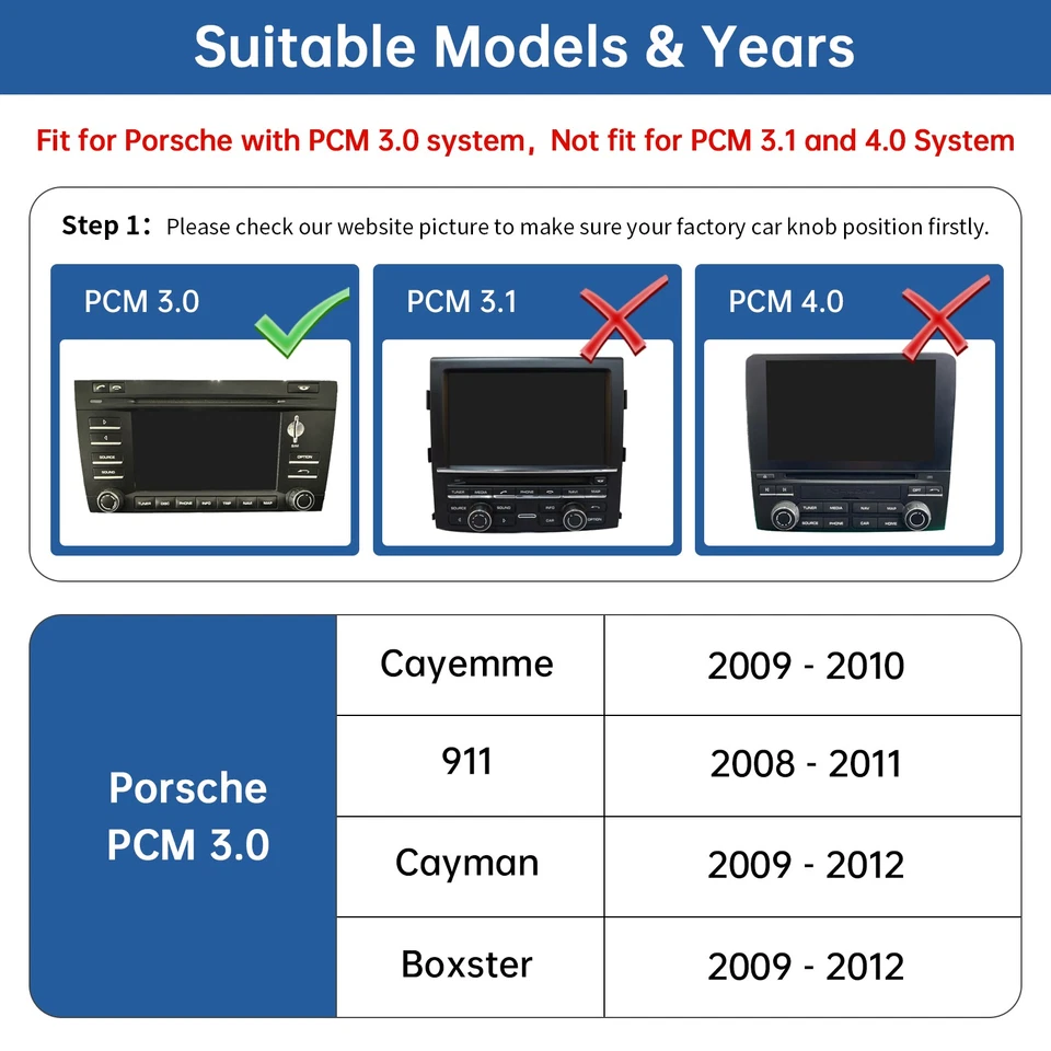 Wireless CarPlay Module for Porsche PCM 3.0 Cayenne/911/Cayman/Boxster 2008-2012 - Image 2 of 4