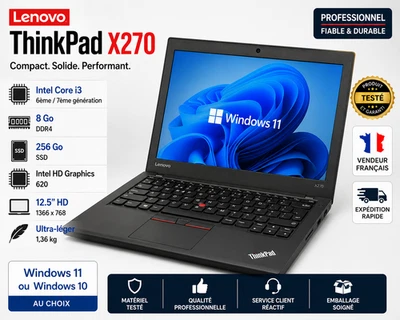 Lenovo ThinkPad X270 · i3-6100U · 8GB · 256GB