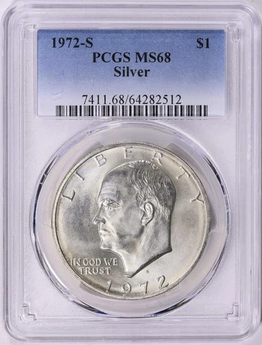 1972-S Eisenhower Dollar 40% Silver — photo from another recent sale
