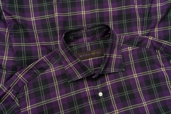 Men Etro Shirt Black Cotton 40 /L / 48