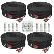 BNC Cable 25ft 4 Pack BNC Video Power Cable,Security Camera Cable for CCTV Ca...