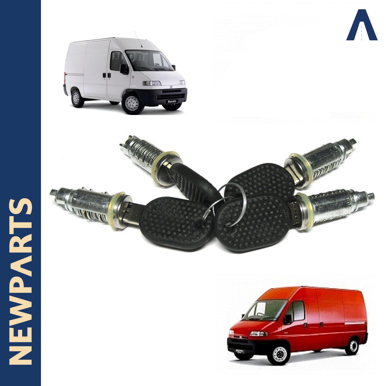 Serrure de porte pour Boxer Ducato Jumper 2002 2003 2004 2005 2006 barillet clés
