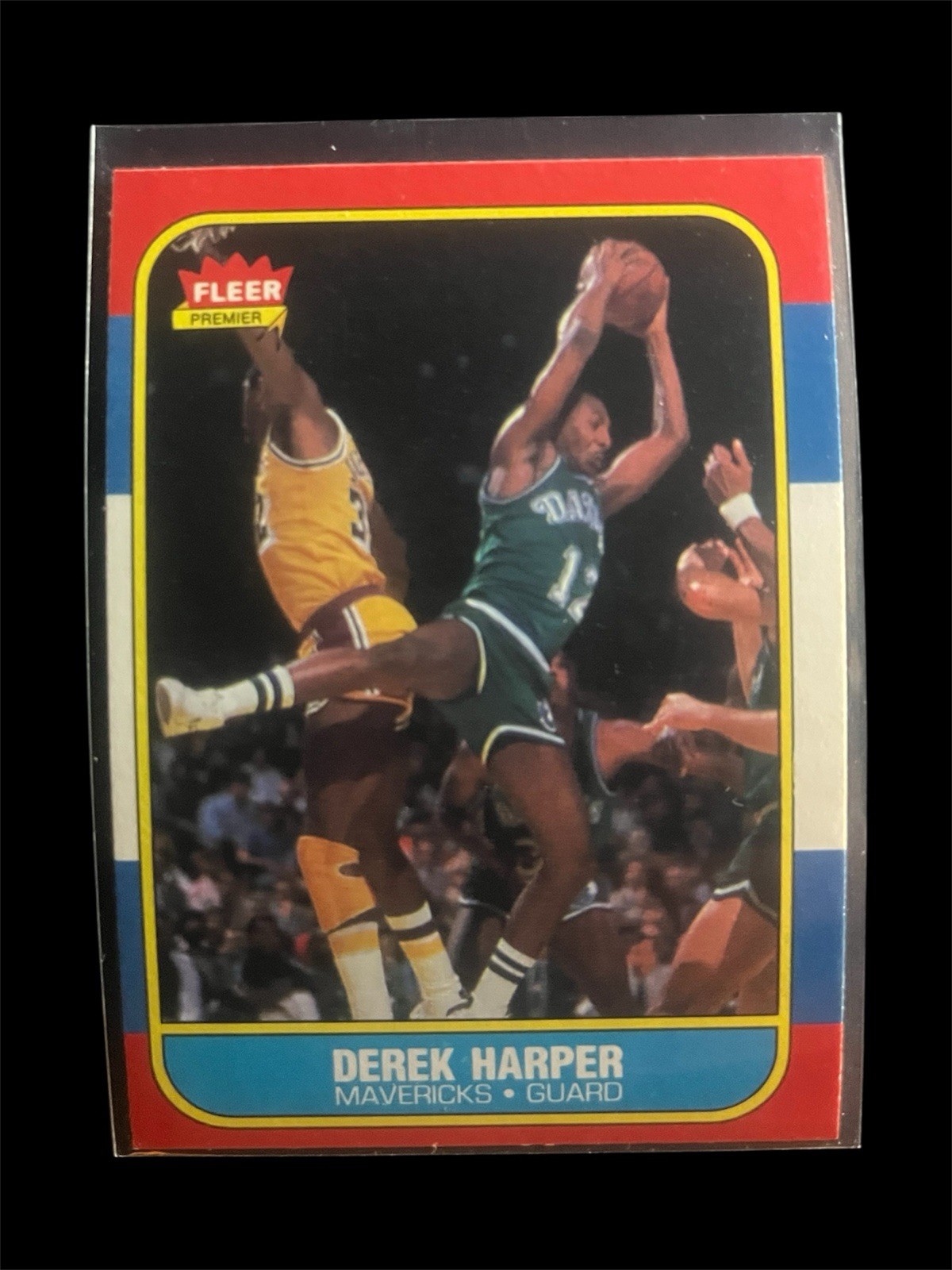 1986-87 Fleer Basketball - #44 - Derek Harper - Dallas Mavericks