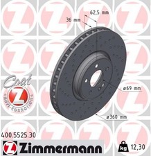 2x ZIMMERMANN Bremsscheibe FORMULA S 400.5525.30 für MERCEDES GLC X253 C253 W213 2x ZIMMERMANN Bremsscheibe FORMULA S 400.5525.30 für MERCEDES GLC X253 C253 W213