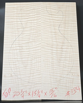 #ad Carve Top 5A Curly Maple Glued Up Discounted For Flaw 20 3 4quot; x 15 1 4quot; x 15 16quot; $184.99