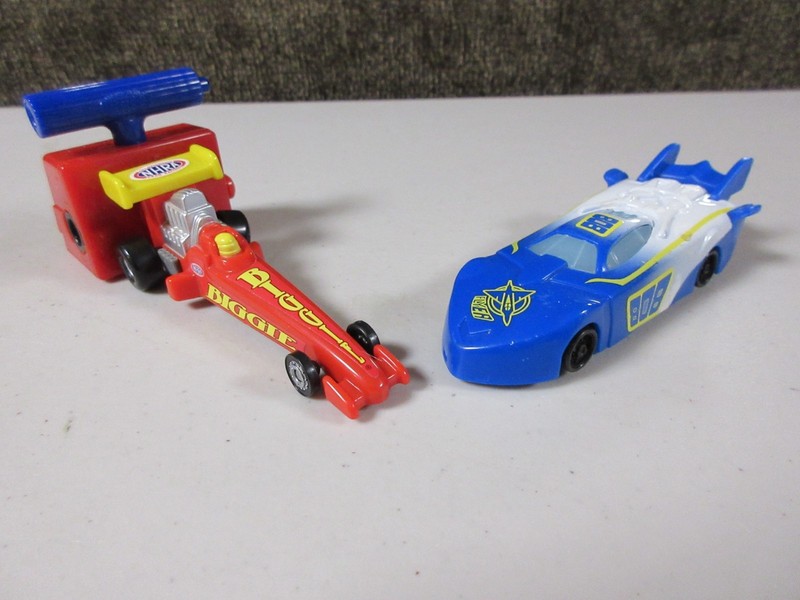 Lot of 2 Plastic Cars, NHRA Drag Racer, Nascar