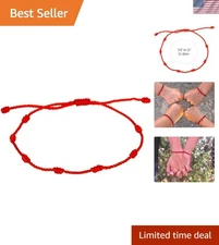 Adjustable Handmade Red String Bracelet for Evil Eye & Prosperity - Gift Ready