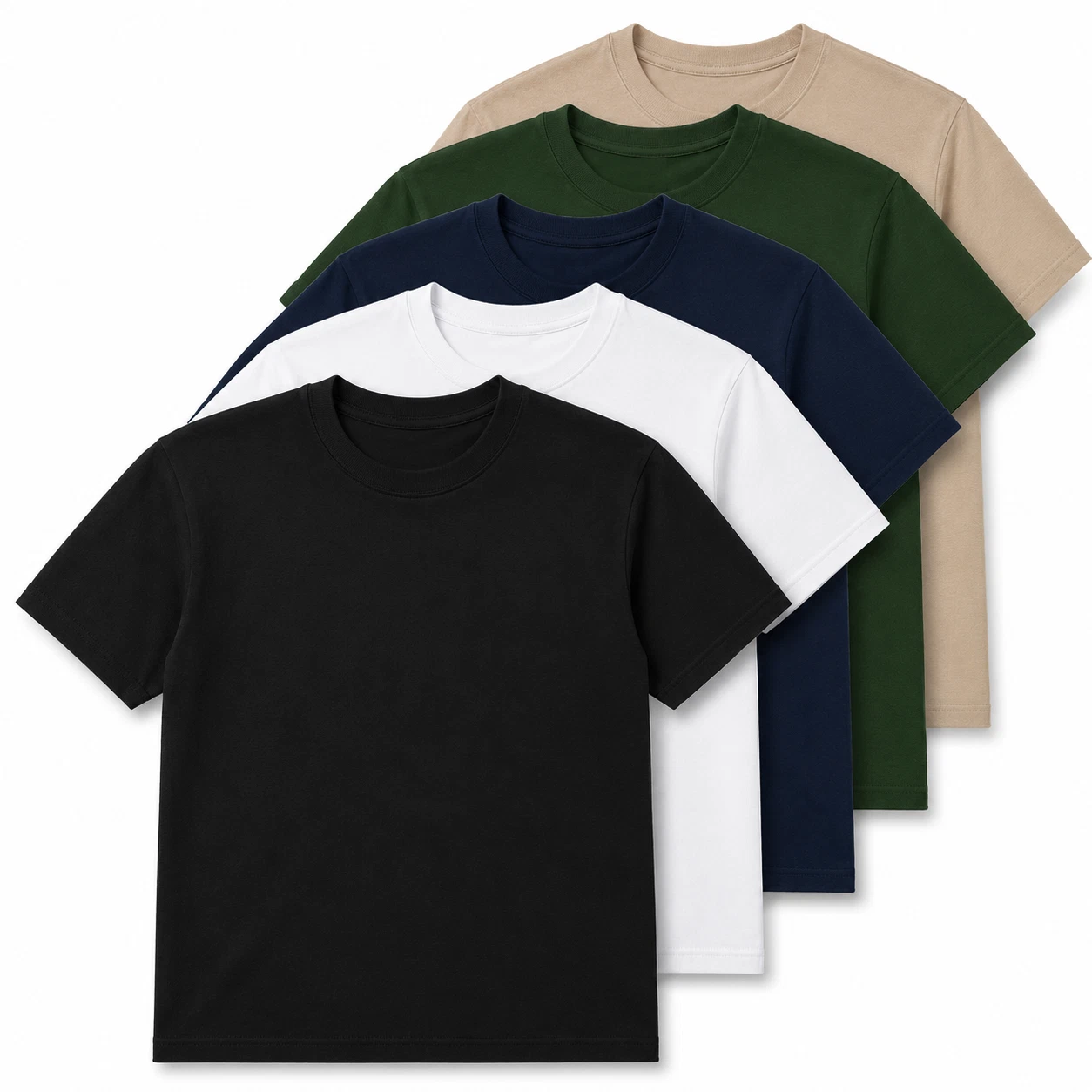 Gildan Heavy Cotton 5000 T-Shirt 3 & 5 Pack Men's Plain Crew Neck Cotton Tee image 7