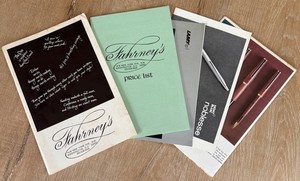 FAHRNEY’S PENS 1974 Catalog & Price List Vintage Mont Blanc Lamy Waterman DC