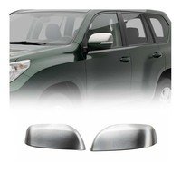 Spiegelkappen FüR Toyota Land Cruiser Prado J150 2009-2023 Chrom GebüRstet 2X