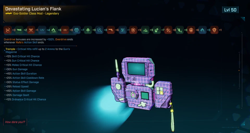 Borderlands 4 | Insane Godly 😱 Modded Exo-Soldier Rafa Class Mod |PC|Xbox|PS Foto 3 de 4