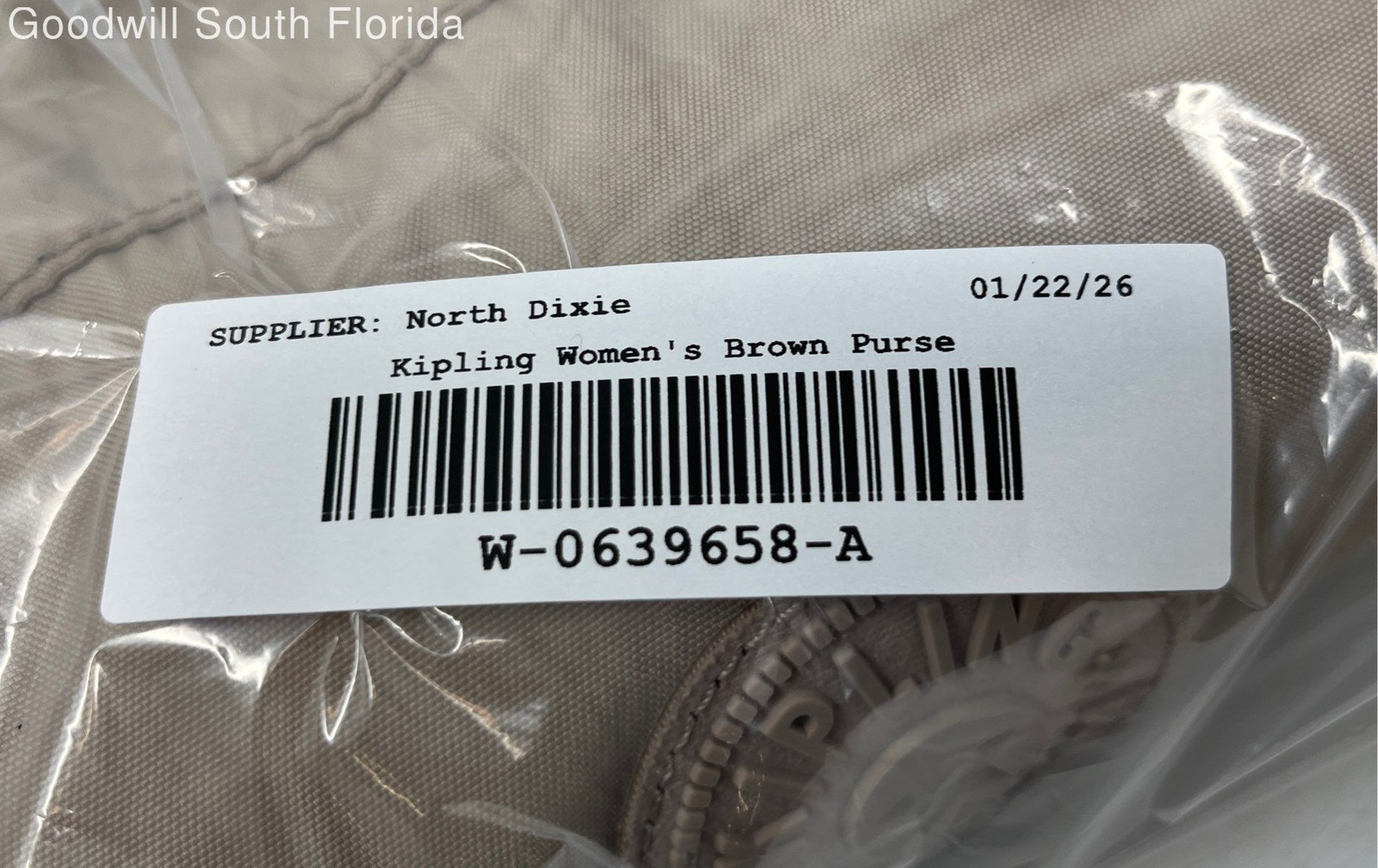 Kipling Womens Brown Logo Patch Outer Pocket Adju… - image 5