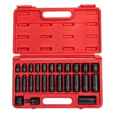 3325 3/8-Inch Drive SAE Master Impact Socket Set., Standard/Deep, 6-Point, Cr...