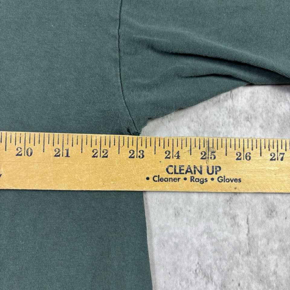 Camiseta de Colección Arte Herencia Afroamericana Verde Envejecida Años 90 Talla XL Foto 3 de 4