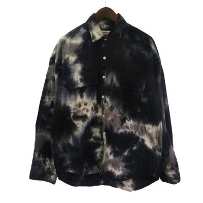MONKEY MONKEY ARROWS Tiedye Cord Hemd Jacke Langarm Allover Print