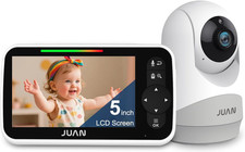JUAN Baby Monitor with Camera and Audio, No Wifi 100 Private, 3500Mah