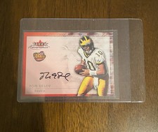 Fleer Tradition 2000 Autographics Tom Brady Rookie Autographed Michigan