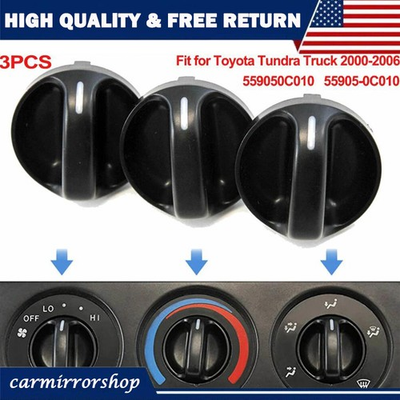 #ad #ad 3x For Toyota Tundra 2000 2006 A C Control Heater Knob Air Switchs Replacement $9.95