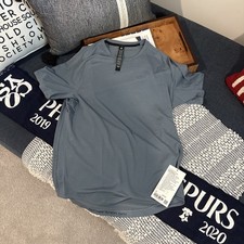 lululemon License to Train Koszula z krótkim rękawem Medium Stal Niebieska Fabrycznie nowa z metką