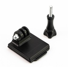 Black Camera Helmet Base Adapter With Screw Suitable For Action Camera FG