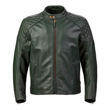 Original Triumph Braddan grüne Leder Motorra...