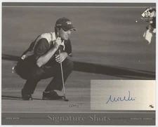 2005 SP Signature Signature Shots Black and White /50 Mike Weir #BW-6 Auto