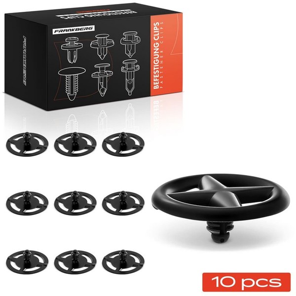 Frankberg 10X NYLON-CLIP Schwarz Motorhaube Passend FüR Nissan 200SX 240SX 300ZX-image