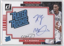 2014 Panini Donruss Rated Rookie Signature KJ McDaniels #RR-KJMc Patch Auto 1u6
