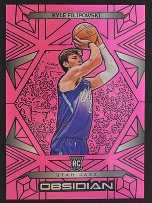 2024-25 Panini Obsidian #167 Kyle Filipowski Rookie RC Rare Pink Flood SSP /49!!