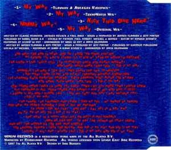 Party Animals - My Way CD Single Hardcore Gabber Techno VGC LOOK!! - Image 2 of 3