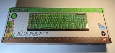 BRAND NEW Razer Black Widow V4 X Gaming Keyboard Green- Minecraft Edition Switch