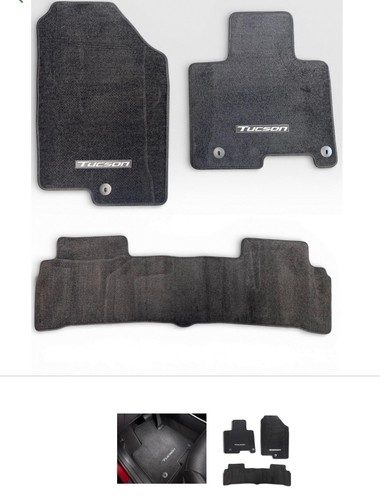 2022 - 2026 Hyundai Tucson Front & Rear Floor Mats Carpet Black New