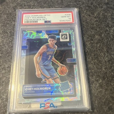 Donruss 2022 Optic Premium Box Set Chet Holmgren #208 RC 170/249 PSA 10