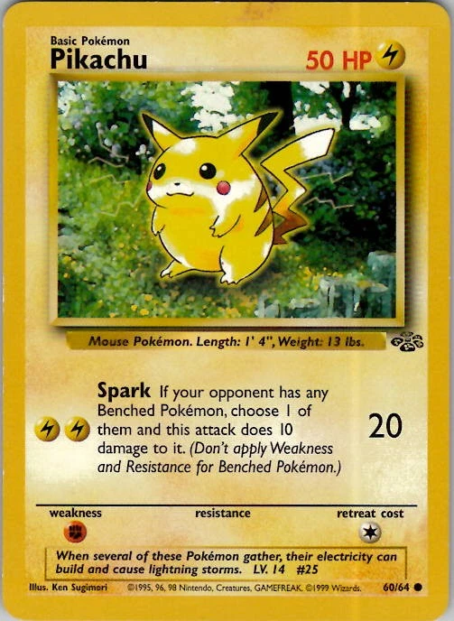 Pikachu 60/64 Jungle for sale | eBay