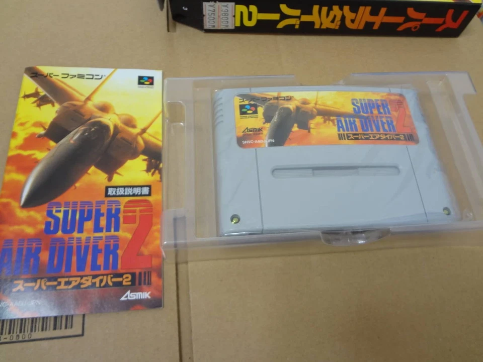 Super Air Diver 2 Unused Game W/Box Manual Super Famicom SFC NTSC-J Japan JP - Image 2 of 4