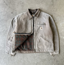 Vintage Faded Carhartt Detroit J97 CHT Jacket Chestnut Brown XXL