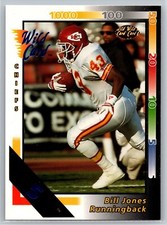 1992 Wild Card Bill Jones Rookie 5 Stripe Parallel RC #375. rookie card picture