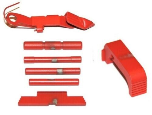 NDZ Performance Stainless Steel Extended Slide Release & Pin Kit For Glock Gen 1-4 (Fits 17, 19, 22, 23, 26, 27, 31, 32+)