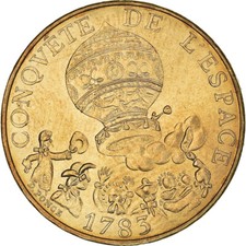 [#366545] Münze, Frankreich, La conquête, 10 Francs, 1983, VZ, Nickel-Bronze, KM