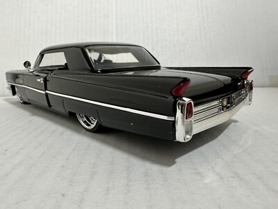 JADA BIGTIME BTK 1963 CADILLAC BLACK 1:24 DIECAST MODEL CAR