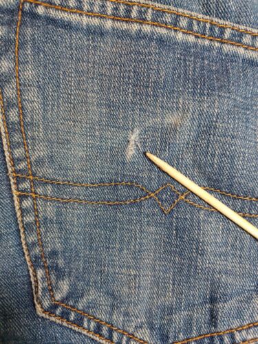 Lucky Brand Damen 221 original gerade Jeans Größe 31x32 blau wasch Denim - Bild 5 von 5