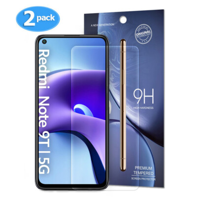 2x Xiaomi Redmi Note 9T 5G Panzerfolie Schutzglas Displayschutz Folie Echt 9H