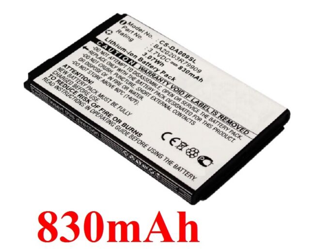 Batterie 830mAh type BA20203R79909 DAA-BA0009 Pour CREATIVE Zen Micro Photo Batterie 830mAh type BA20203R79909 DAA-BA0009 Pour CREATIVE Zen Micro Photo