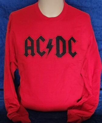 AC/DC - Sweatshirt - Large - Red - NEW | eBay