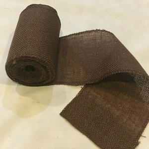 brown burlap ribbon
