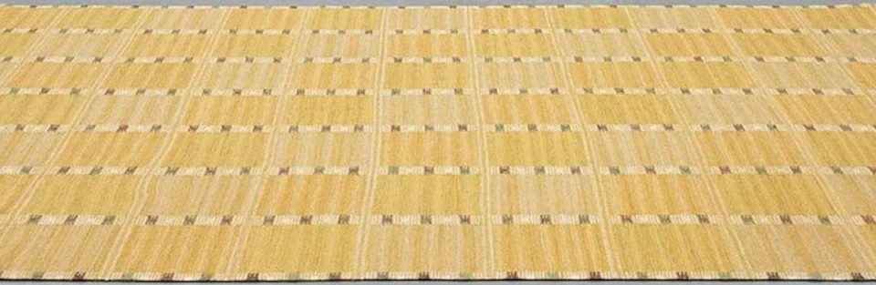 Yellow Flat weave Scandinavian Swedish Kilim Rug Living Room Area Rug Bedroom - Image 2 of 4