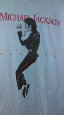 トップス 85's MICHAEL JACKSON Tee Michael Jackson The King Of Pop Forever Tee, Large | eBay