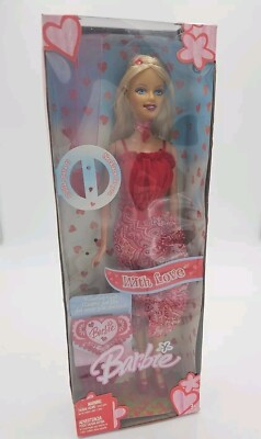 2005 Barbie - With Love Valentine Doll - NIB - NRFB - #H8254